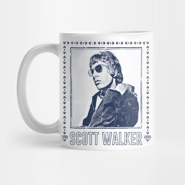 Scott Walker / Vintage Faded Style Fan Design by DankFutura